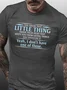 Men's Funny Text Letters You Know The Little Thing Casual T-shirt