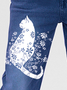 Funny Cat Casual Loose Daisy Jeans